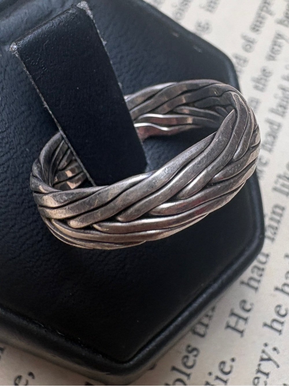 Vintage Sterling Silver Multi-Band Weave Ring | Size 7.5